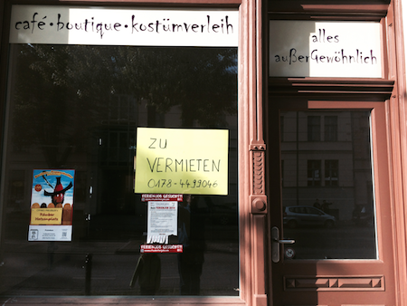 Pleite gegangener Laden