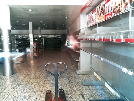 Aufgegebener Supermarkt